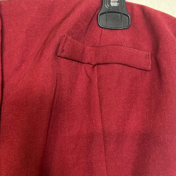 F21 Burgundy Strapless Tube Button Waistcoat Plus Size 2X - Picture 4 of 9